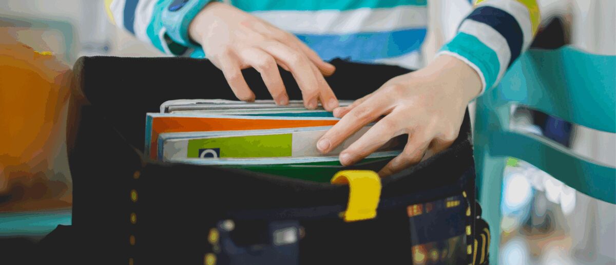 Schooltas organiseren