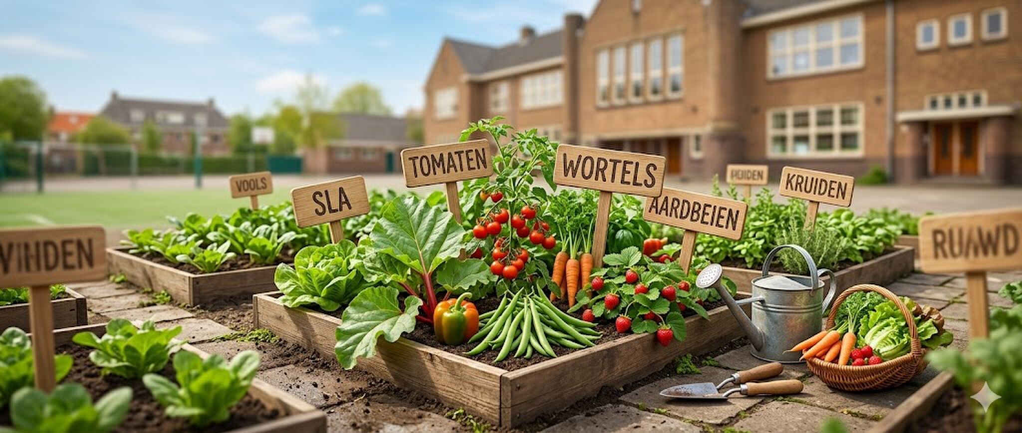moestuintjes op school