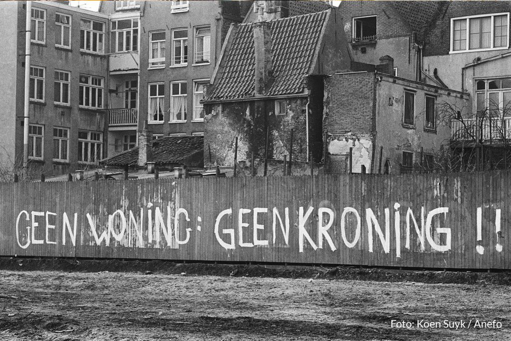 Geen woning geen kroning