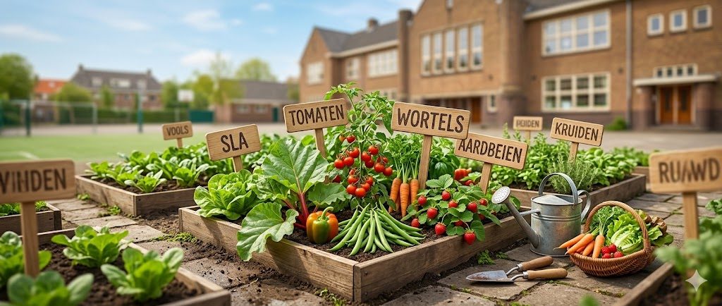 moestuintjes op school