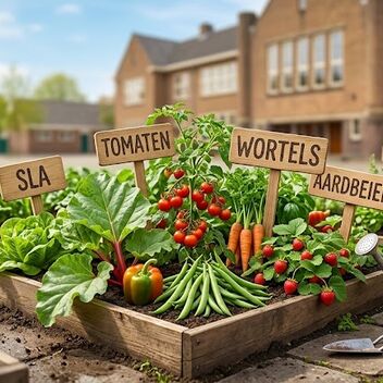 moestuintjes op school