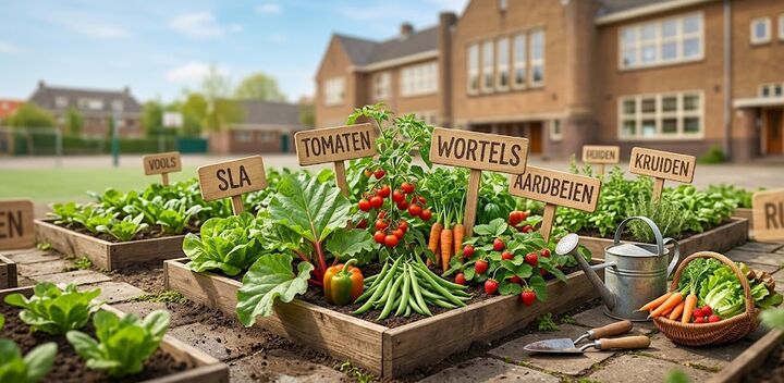 moestuintjes op school