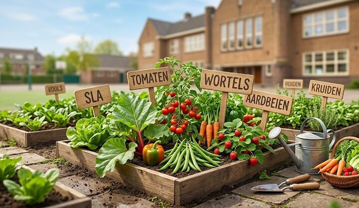 moestuintjes op school
